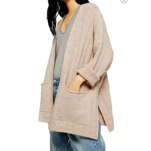 Topshop Long Oversize Cardigan